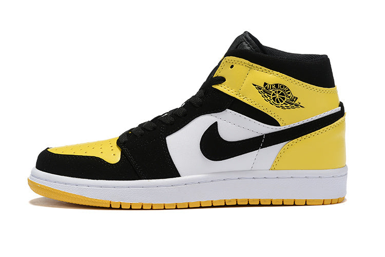 044 — Jordan 1 Mid “Yellow Toe” — Design‑Inspired